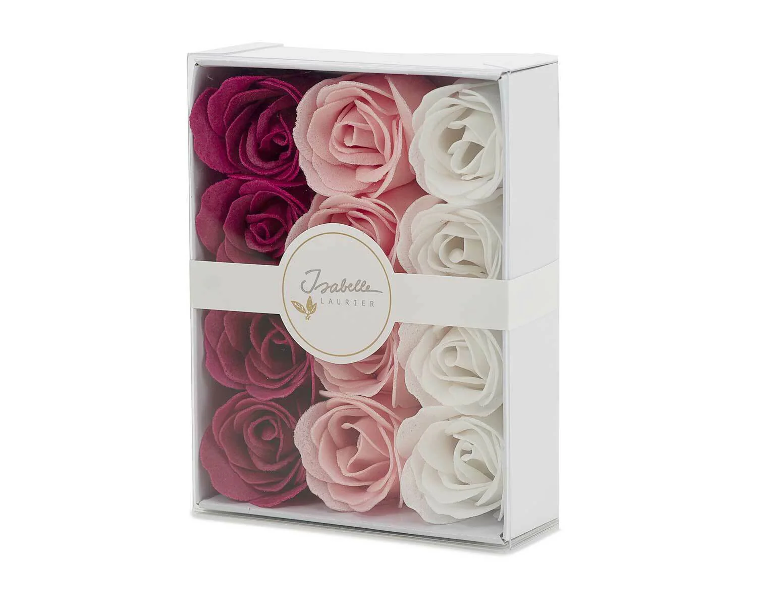 12 Soap Raspberry Confetti Roses Gift box 12