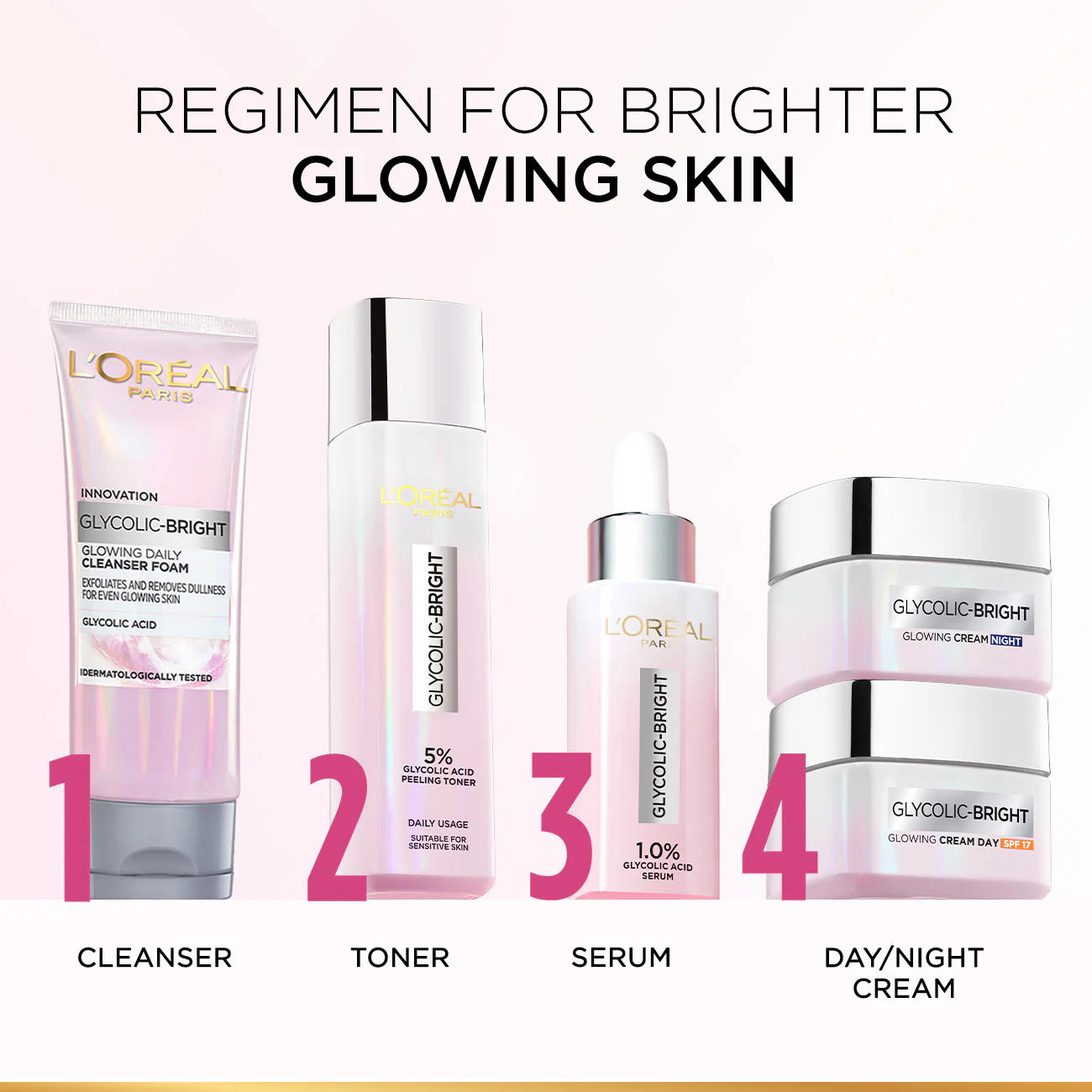 Glycolic-Bright Glowing Peeling Toner, with 5% Glycolic Acid, for Brightening, Dark Spots Reduction and Skin Tone Evening - Image 8