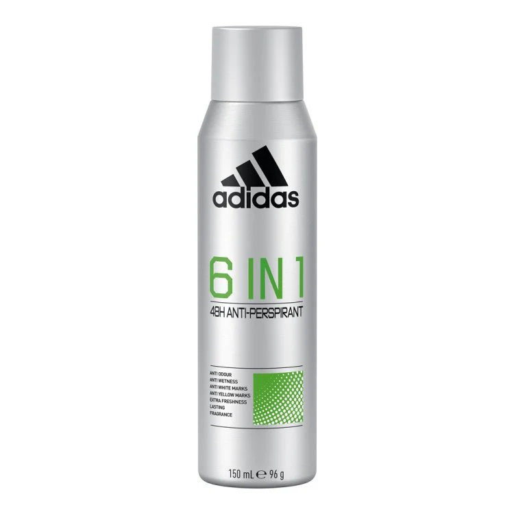6 In 1 Cool & Dry Men 48H Deodrant 150Ml