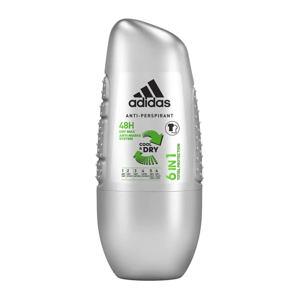 6in1 Cool & Dry antiperspirant deodorant roll-on for men 50ml