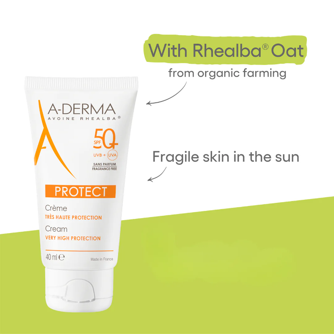 A-Derma Buy 1 Get 1 Protect Fragrance Free Face Sunscreen for dry, sensitive skin 40ml - Image 2