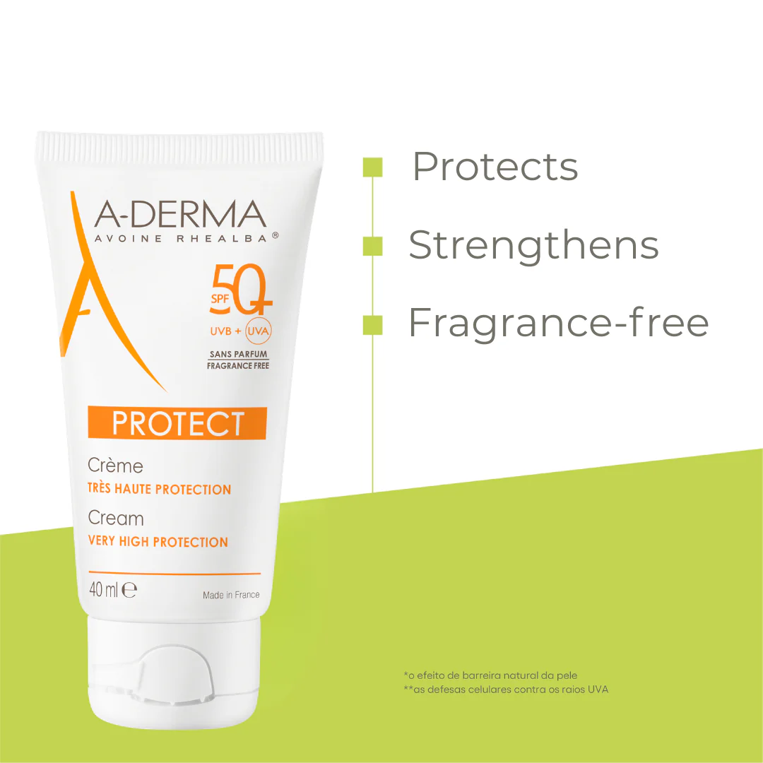 A-Derma Buy 1 Get 1 Protect Fragrance Free Face Sunscreen for dry, sensitive skin 40ml - Image 3