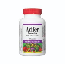 Acifer Complex iron & folic acid 60 Cap - Image 2