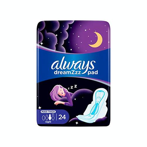 Always Dreamzzz Maxi Thick Night with Wings – Purple 24 Pads - Image 3