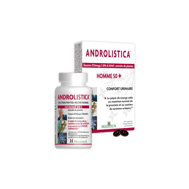 ANDROLISTICA HOMMES 50+ MAINTIEN DE LA PROSTATE 40 CAPSULES