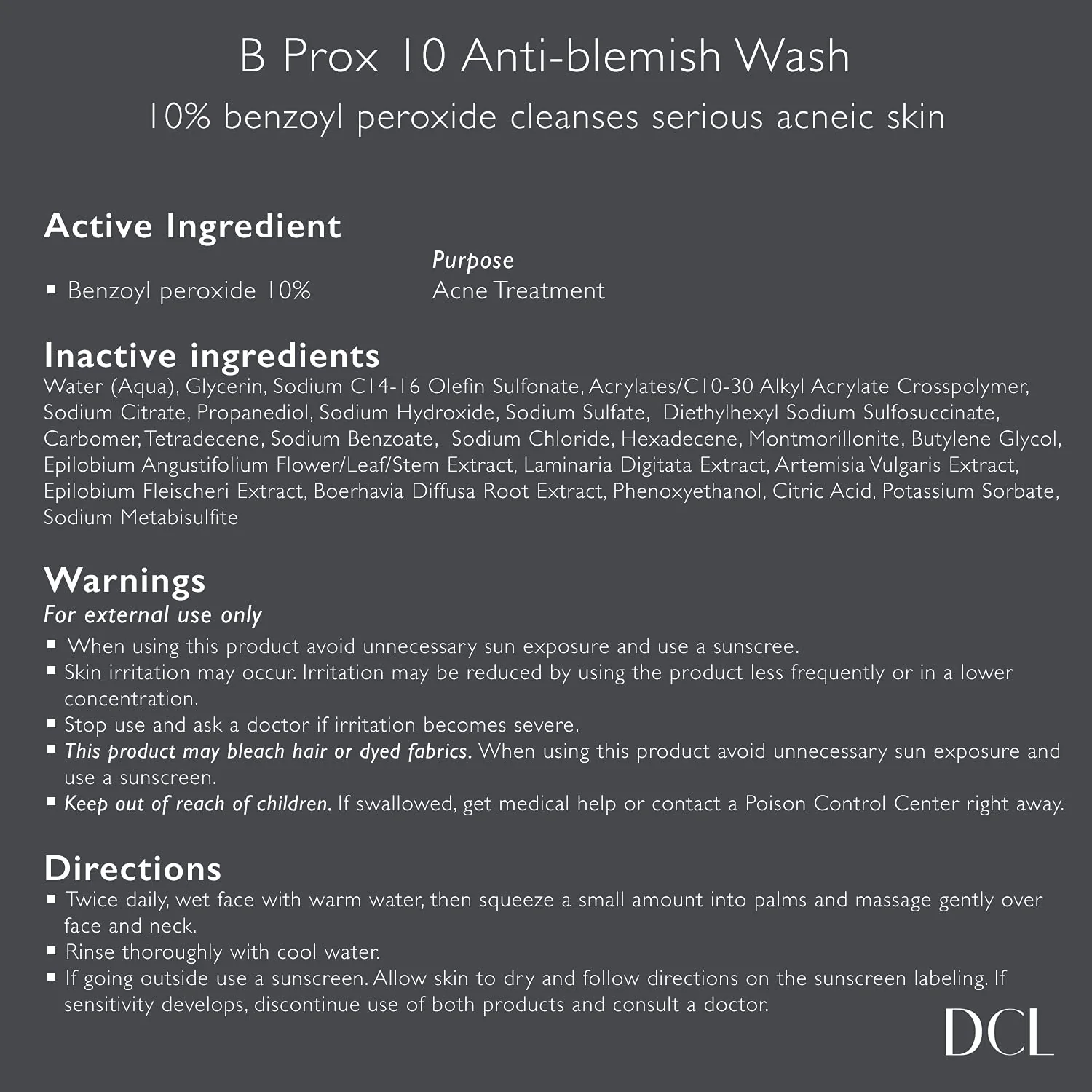 B Prox 10 Anti-Blemish Wash for Acne-Prone Skin - Image 3