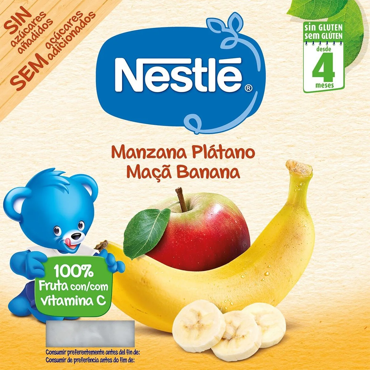 Banana Apple Cups 4 100g
