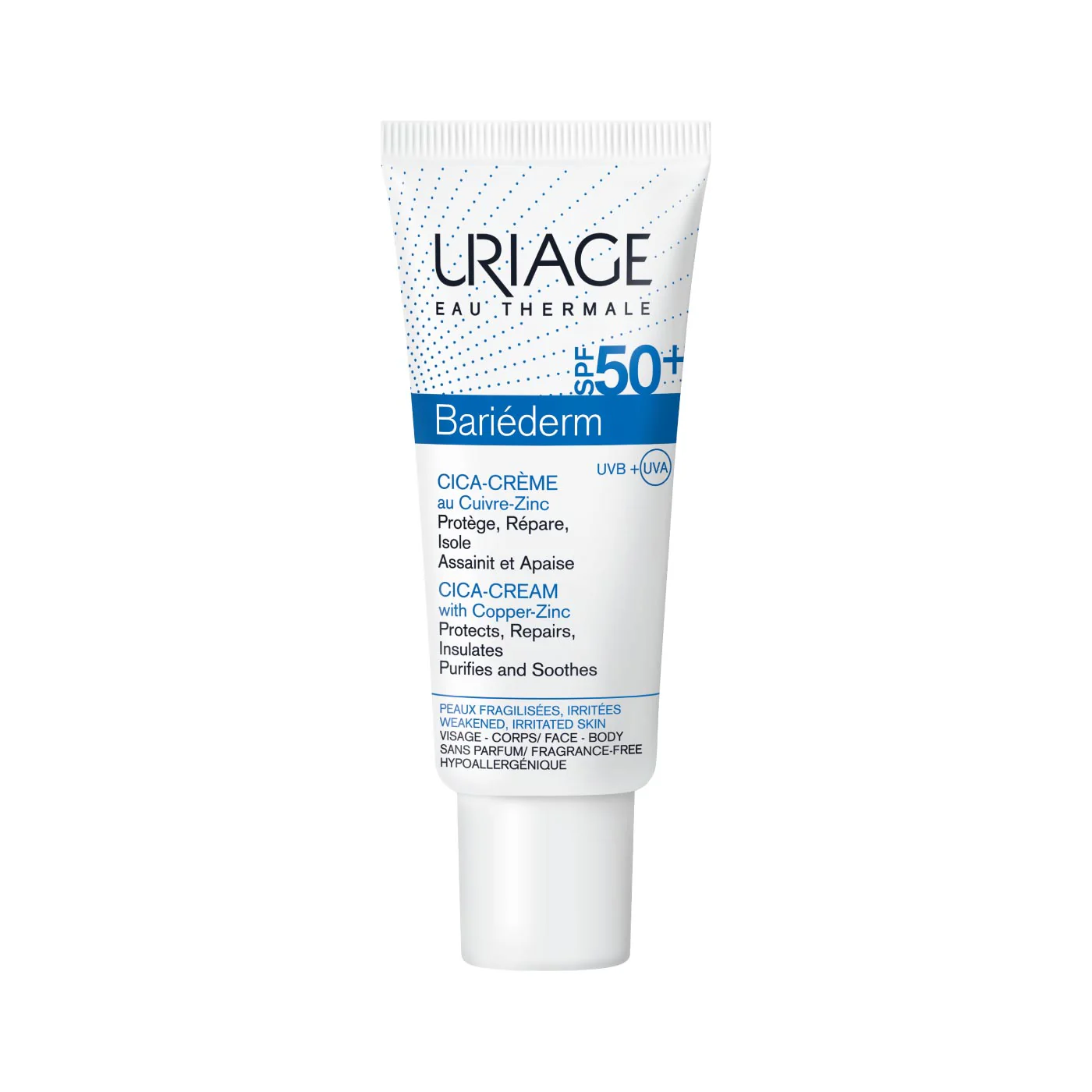 BariƩderm Cica-Cream with Copper-Zinc SPF50+ Weakened Irritated Skin - Image 2