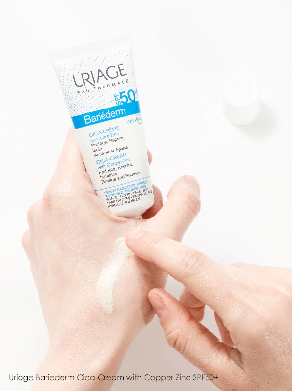 BariƩderm Cica-Cream with Copper-Zinc SPF50+ Weakened Irritated Skin - Image 3