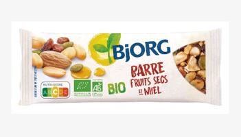 Bjorg Barre fruits secs et miel 375g