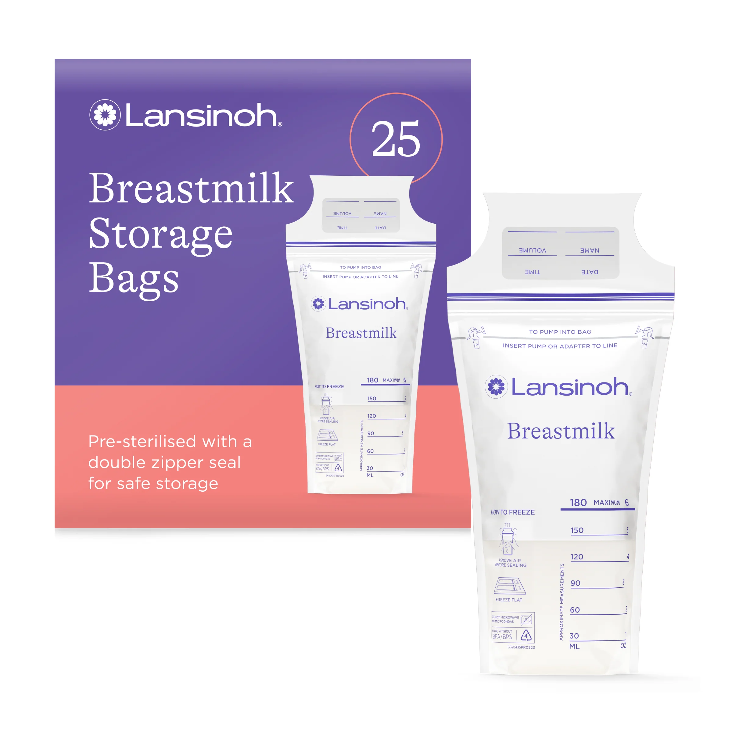Breast Milk Storage Bags 25