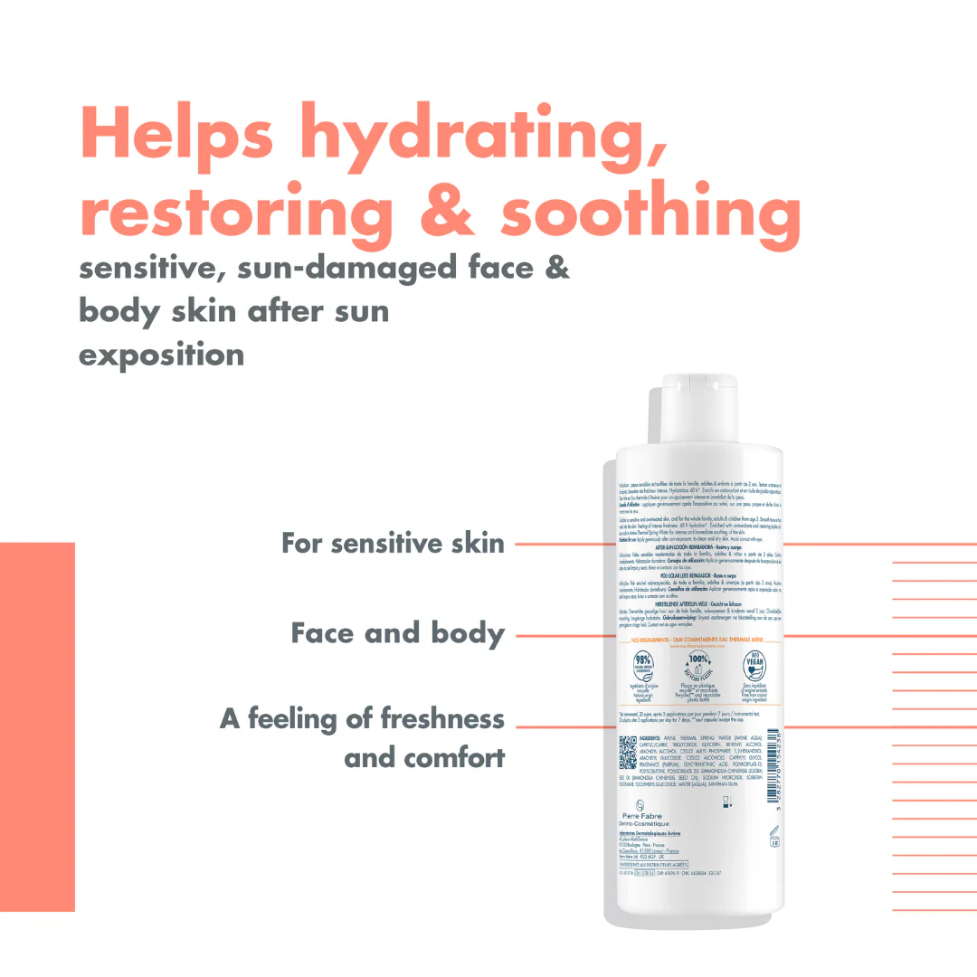 Buy Avène Cleanance Sunscreen SPF 50+ Get Avène After Sun Repair Lotion travel size 50ml | Light Weight & Invisible Oily Skin Sunscreen and After Sun Lotion - Image 7