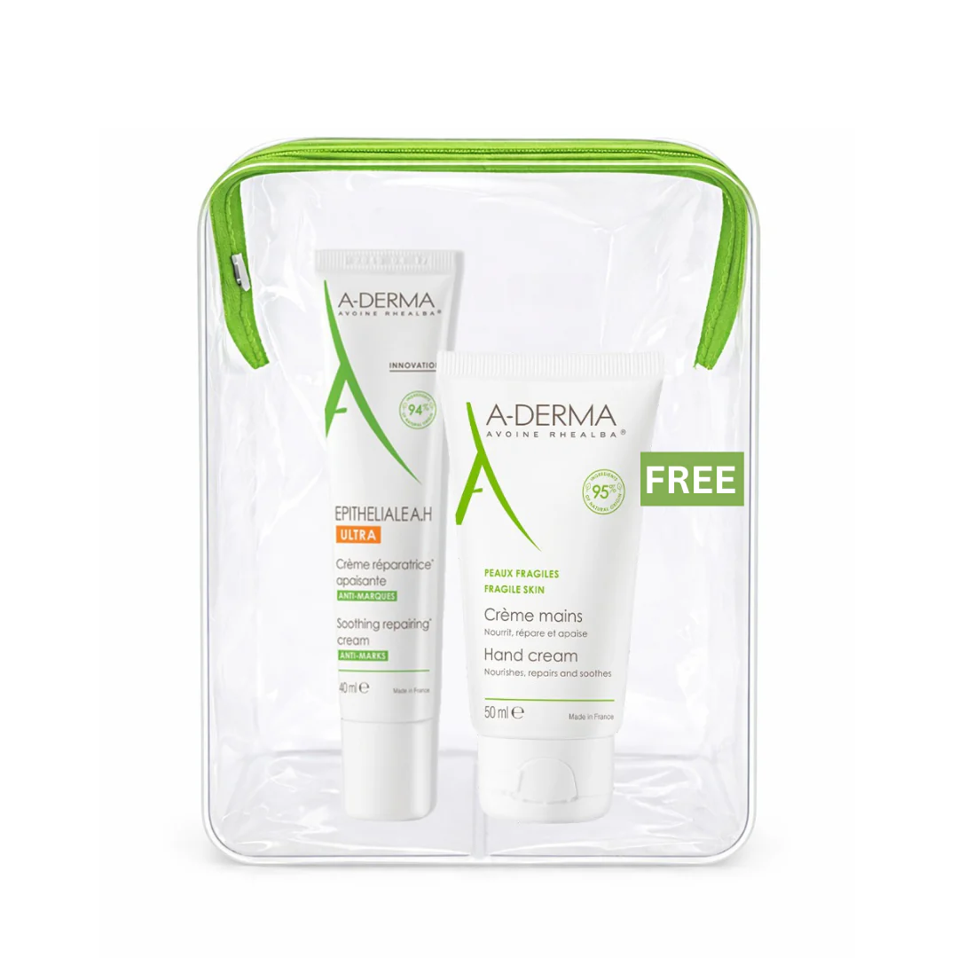 Buy one A-Derma Epitheliale AH Ultra Anti-mark Repairing Cream and get a FREE 50ml A-Derma hand and nails cream