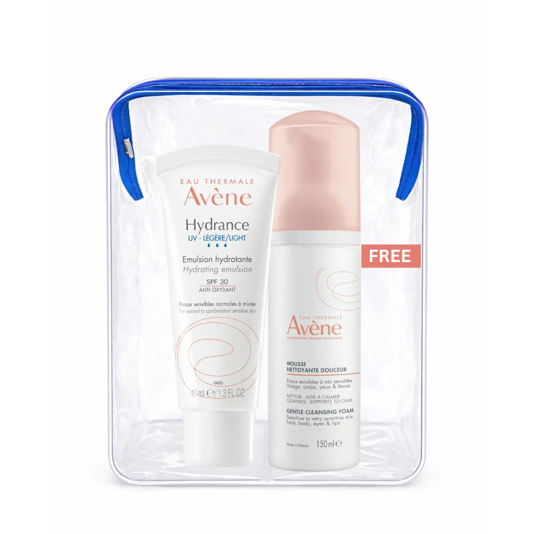 Buy one Avène Hydrance UV Light SPF 30 Emulsion and get a FREE 150ml Avène Cleansing Foam.