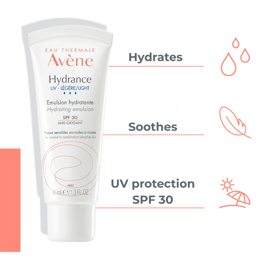 Buy one Avène Hydrance UV Light SPF 30 Emulsion and get a FREE 150ml Avène Cleansing Foam. - Image 2