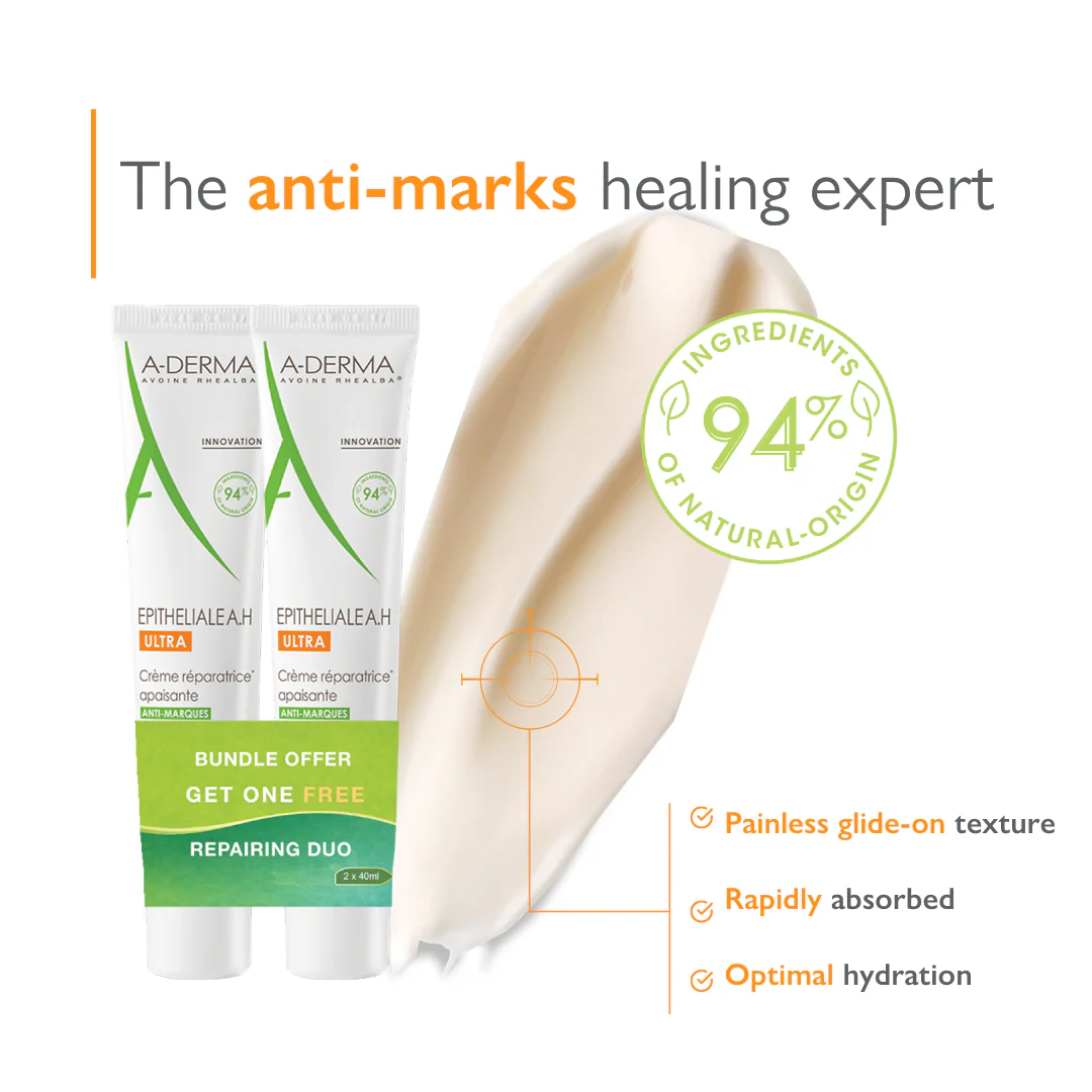 Buy One Get One A-Derma Epitheliale AH Ultra Anti-mark Ultra Repairing cream 40ml - Image 2