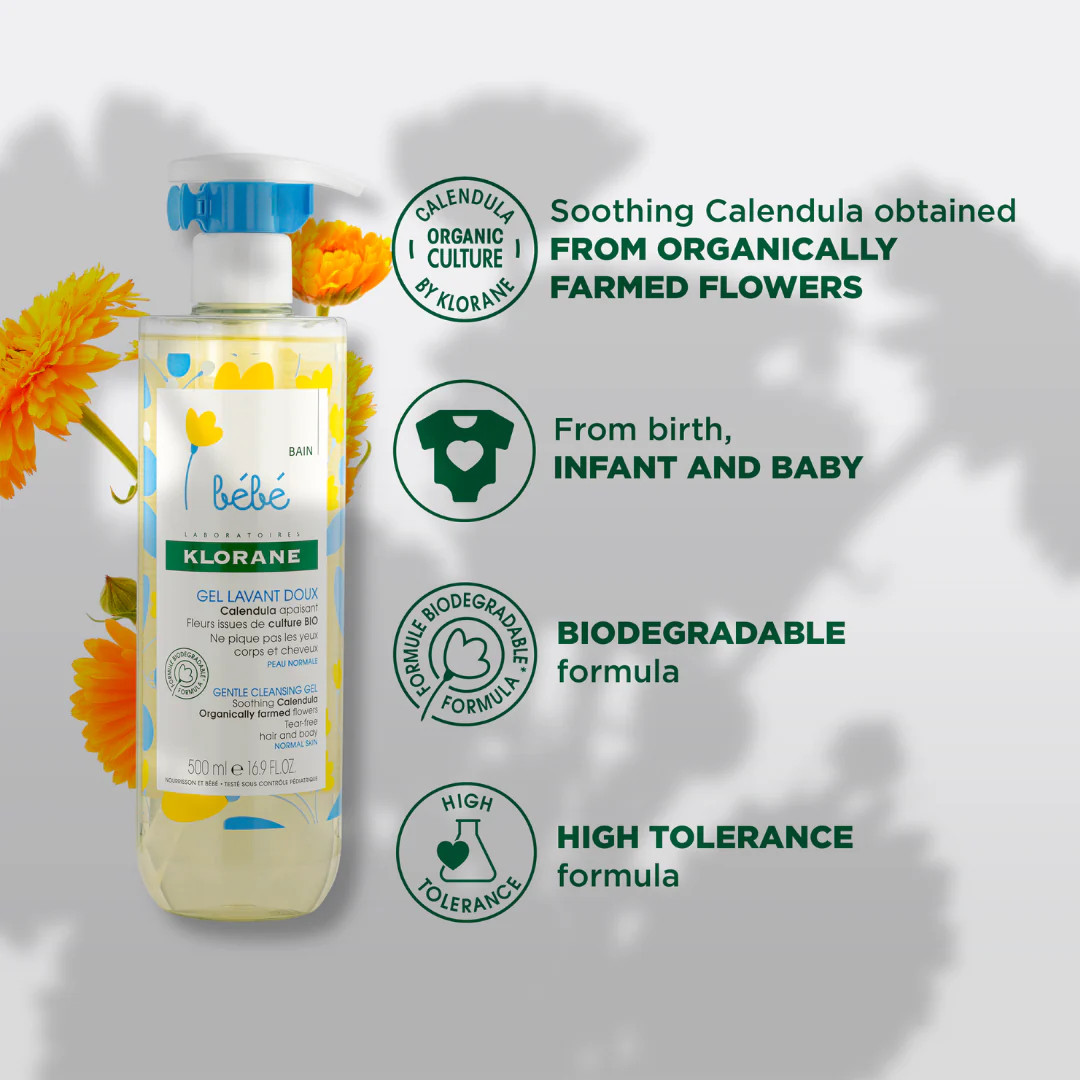 Buy One Get One Klorane Baby Gentle Foaming Gel 500ml - Image 3