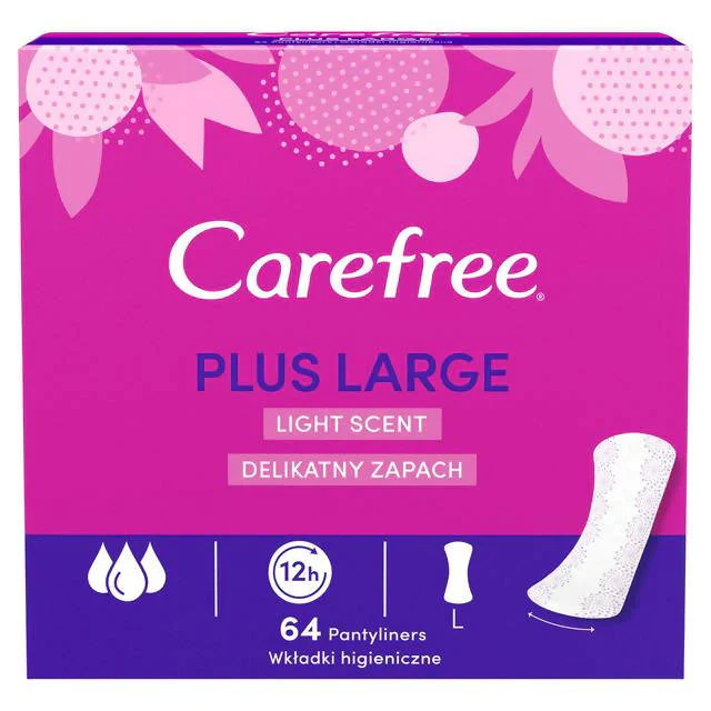 Carefree Plus Large Pantyliners - Light Scent 48pcs - Image 4