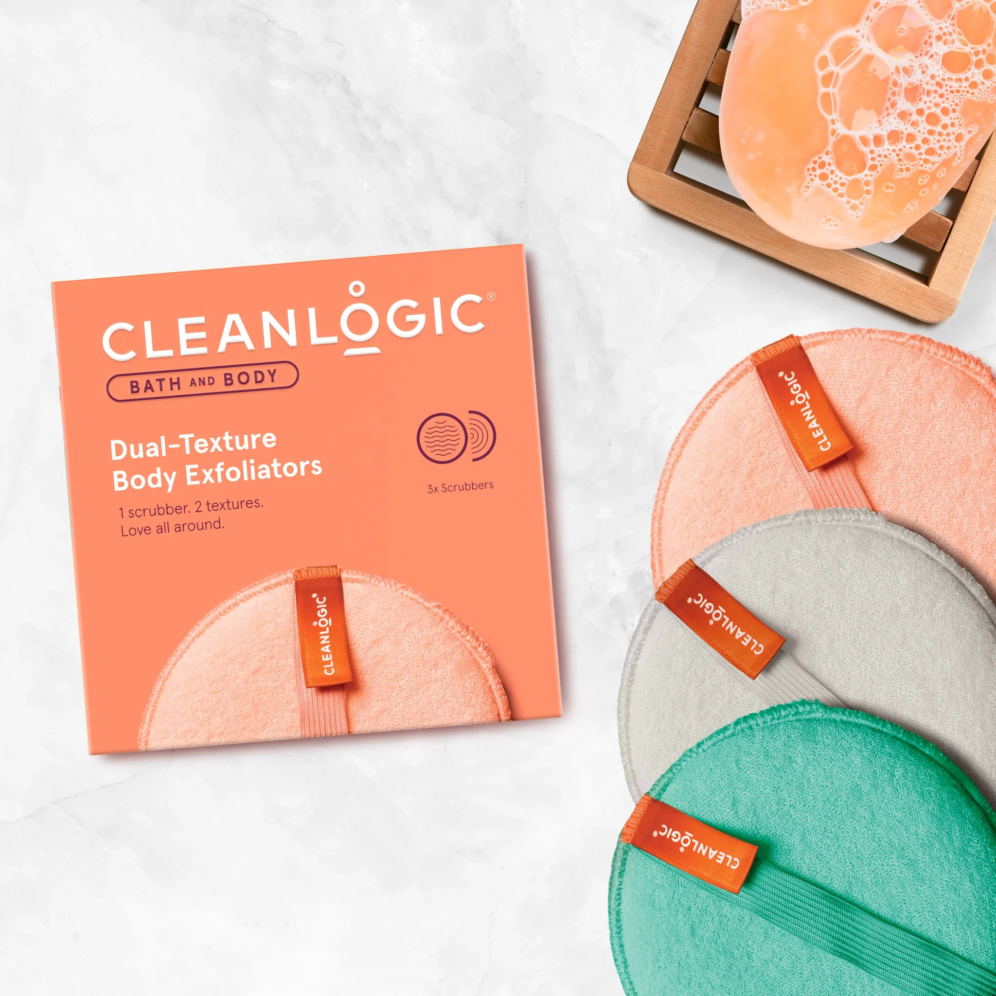 Bath and Body Dual-Texture Body Exfoliator - Image 2
