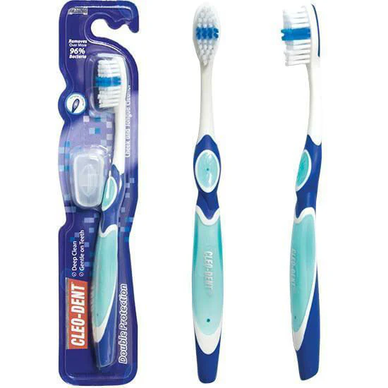 CLEO DENT Medium Double Protection Tooth Brush medium