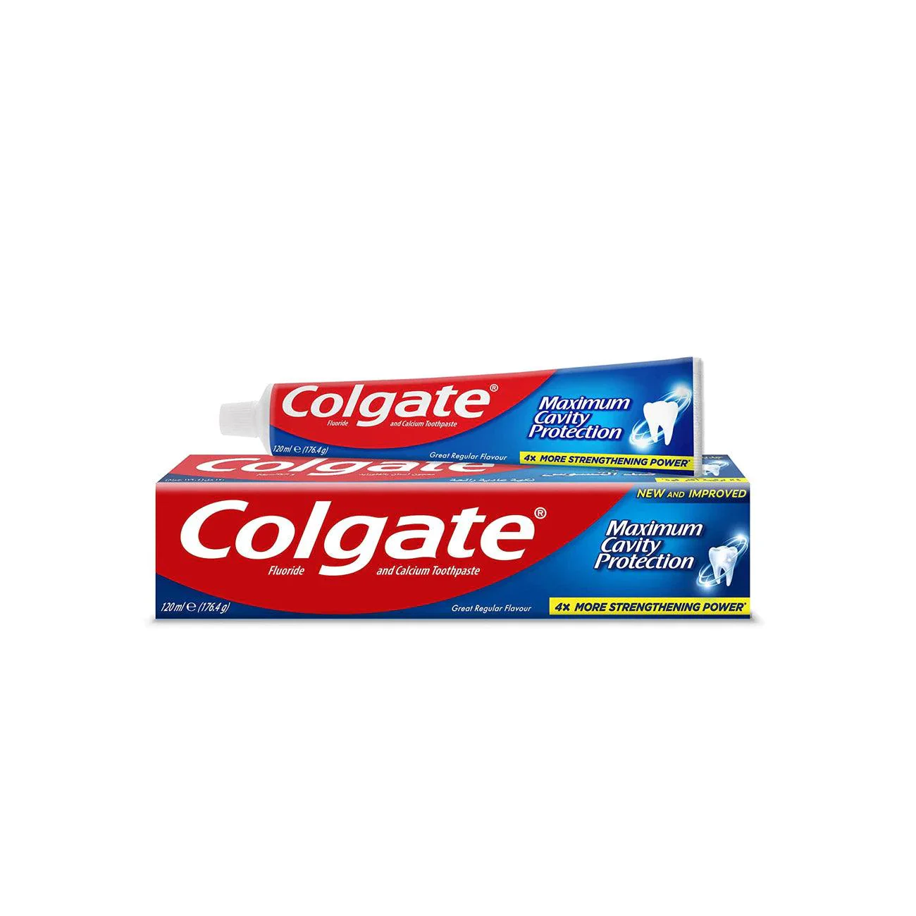 Colgate toothpaste against cavities