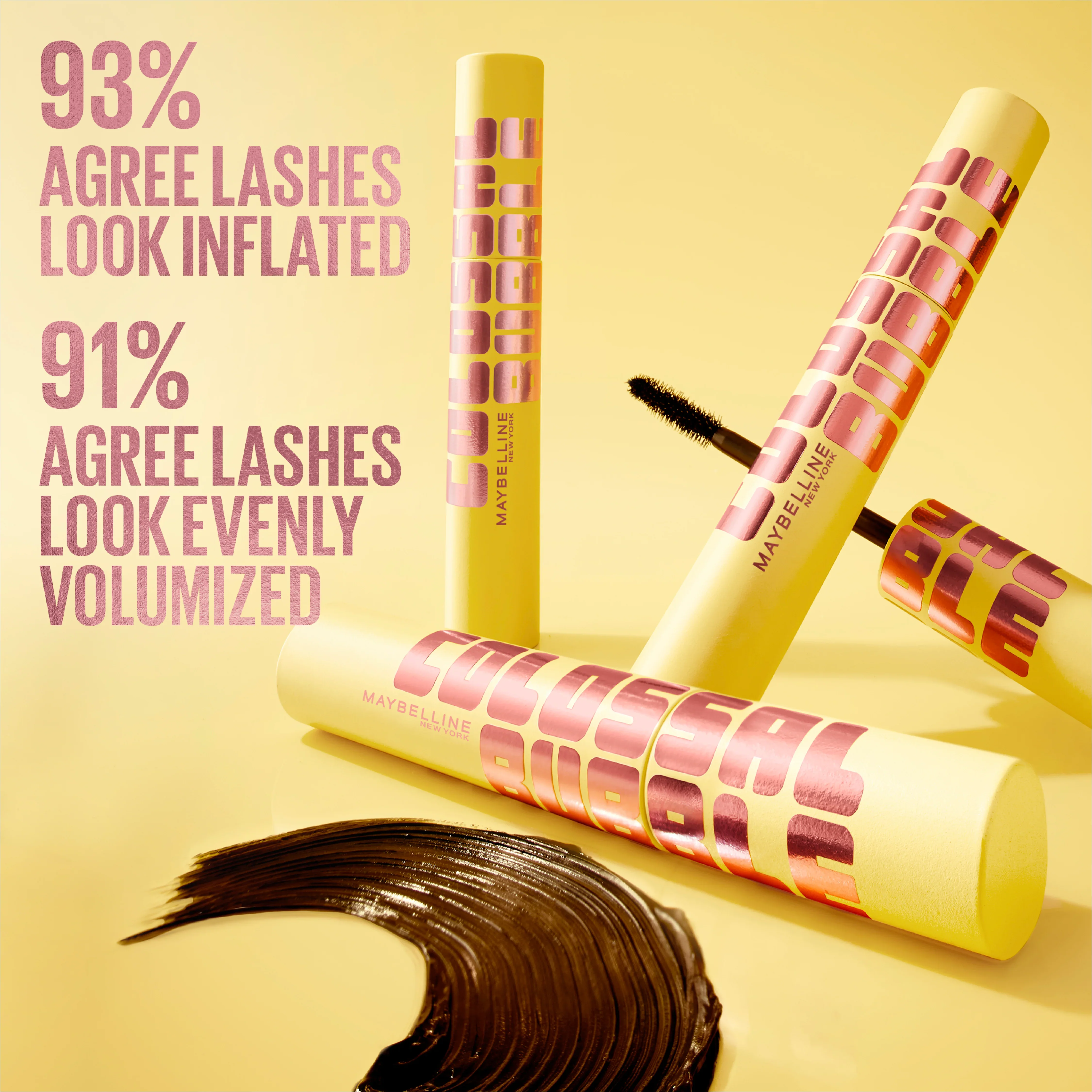 Colossal Bubble Mascara Buildable Sleek Volume and Long Lasting 24HR Wear Mascara| Inflator Comb Brush to Separate Lashes - Image 8