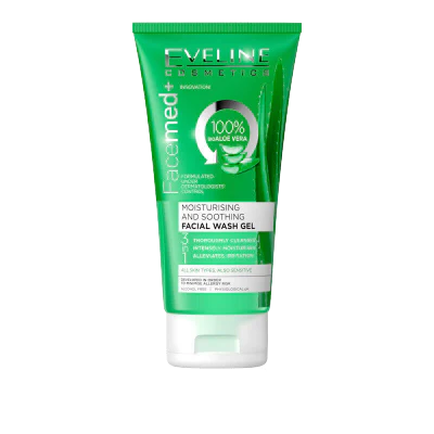 Cosmetics FaceMed+ Moisturising Cleansing Gel with Aloe Vera 150 Ml