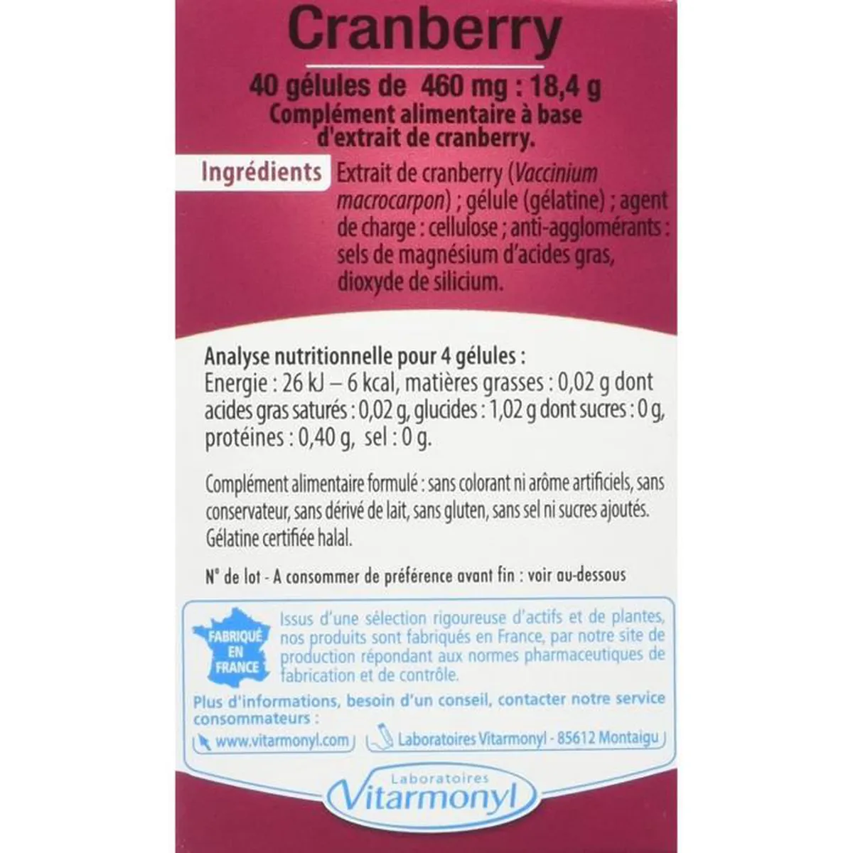 Cranberry 1200mg 40 Cap - Image 2