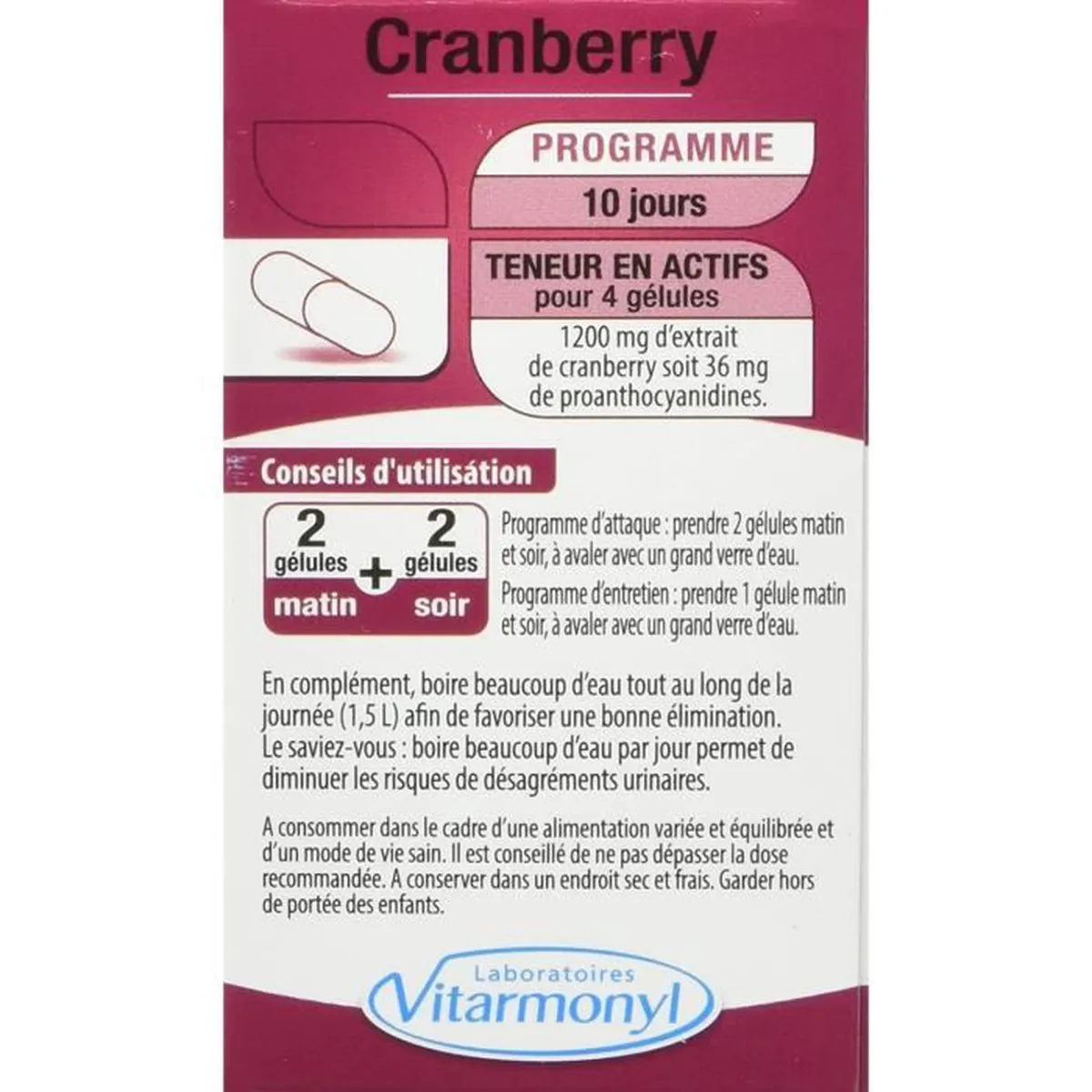 Cranberry 1200mg 40 Cap - Image 3