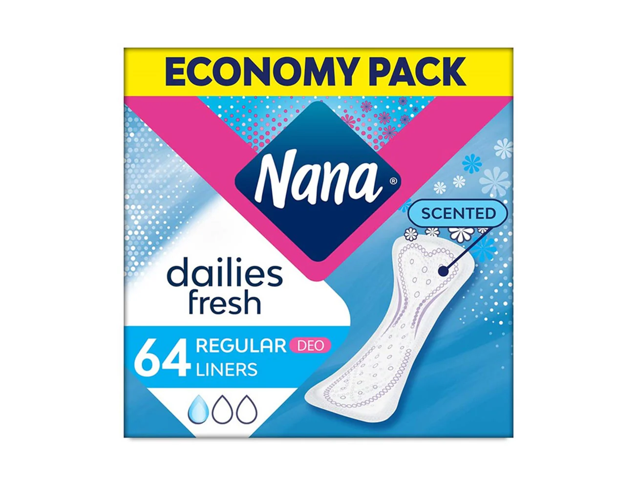 Daily Fresh Regular ‚ 64 Liners Economy Pack - Image 2