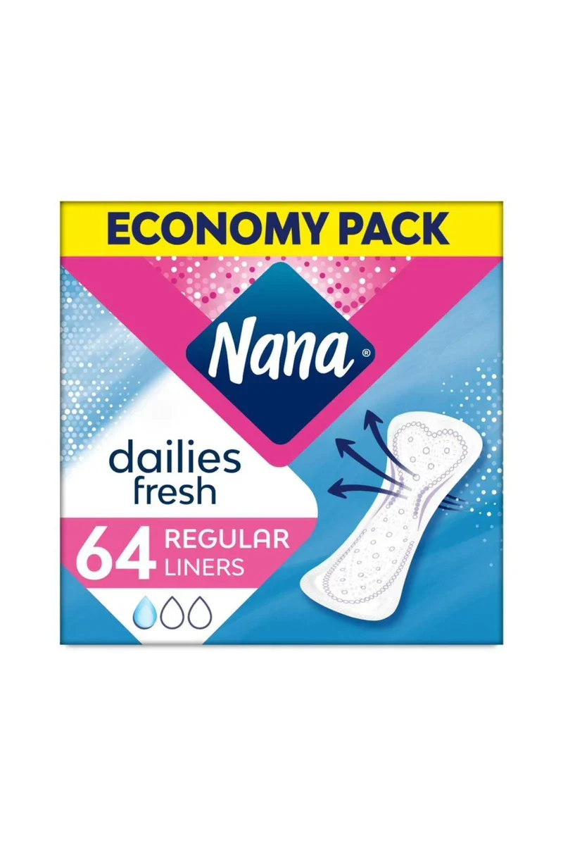 Daily Fresh Regular Unscented 64 Liners Economy Pack