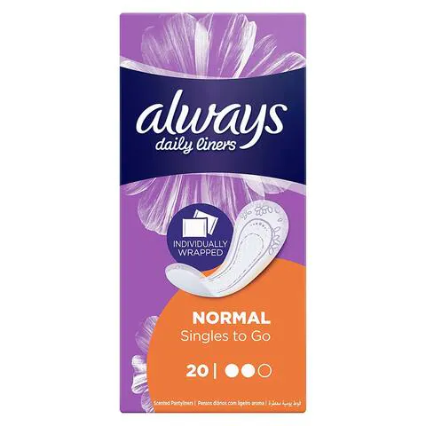 Daily Liners Comfort Protect Individually Wrapped - 20 Pads