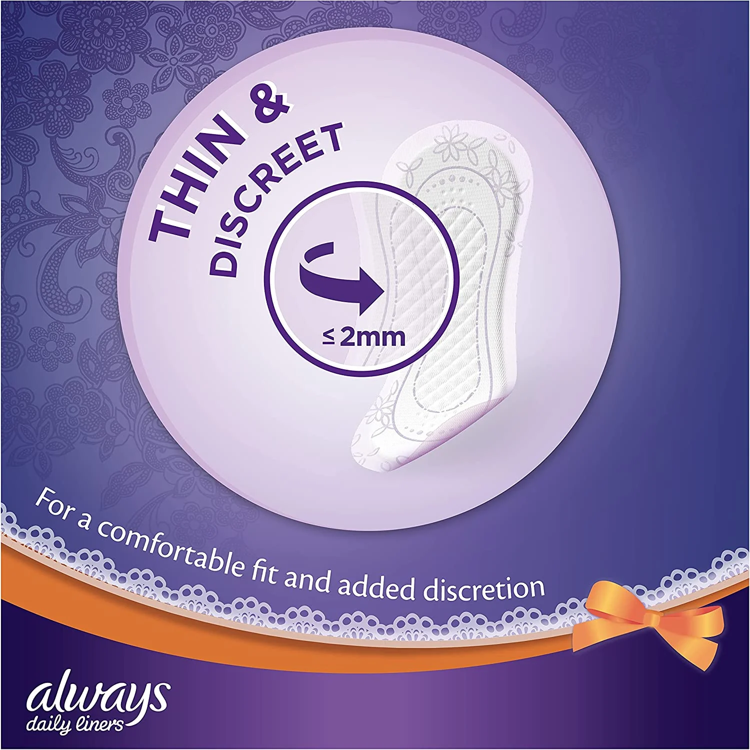 Daily Liners Comfort Protect Individually Wrapped - 20 Pads - Image 3