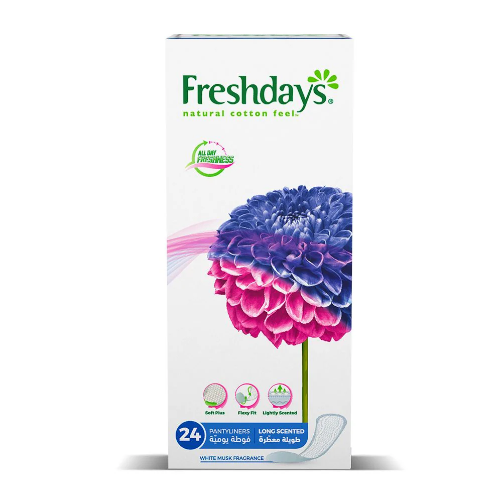 Daily Liners Long Scented 24 Pads