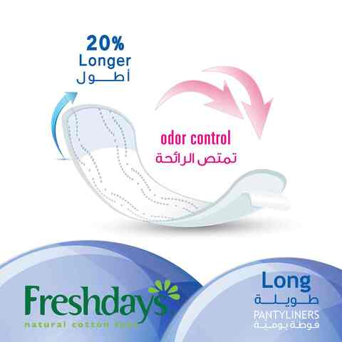 Daily Liners Long Scented 24 Pads - Image 3