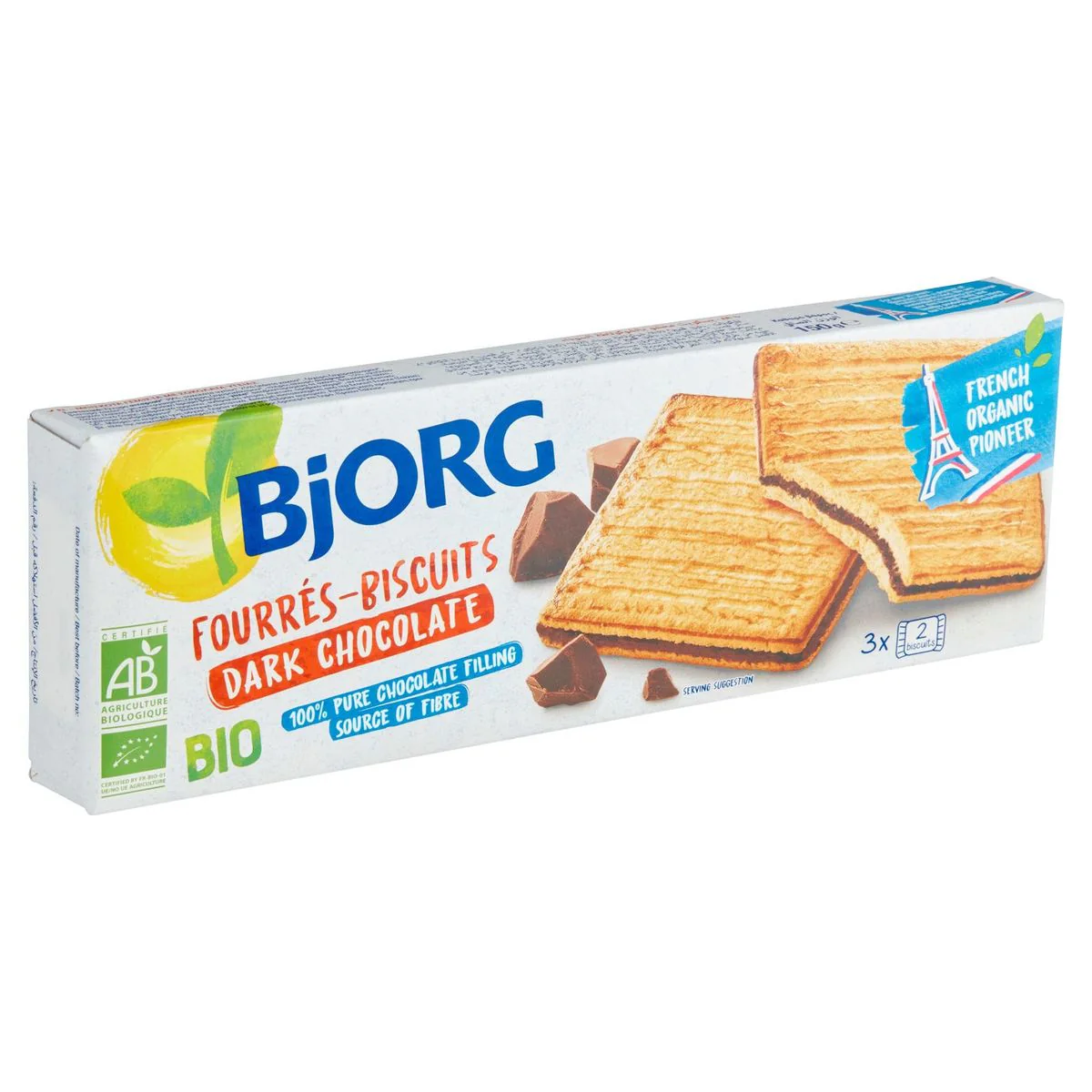 Dark chocolate filling biscuits 150g