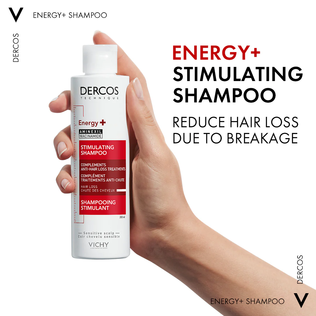 Dercos Energy + Stimulating and Anti Hair Loss Shampoo with Aminexil - Image 4
