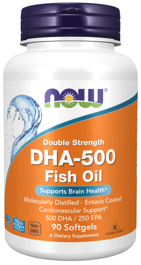 DHA-500 Fish Oil, Double Strength Softgels