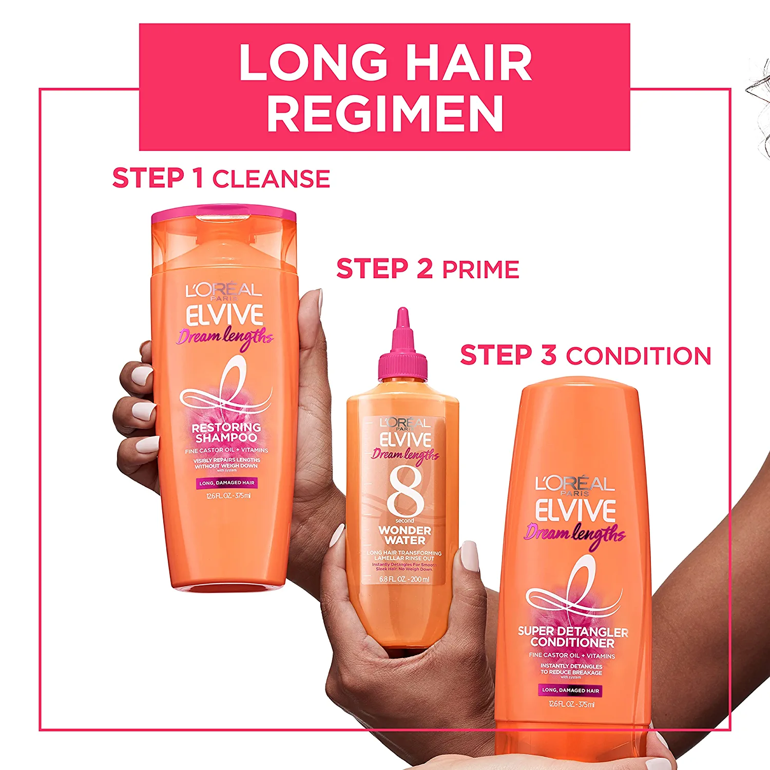 L’Oréal Paris Dream Long Restoring Shampoo For Long, Damaged Hair- Infused with Keratin and Protective Oil. - Image 4