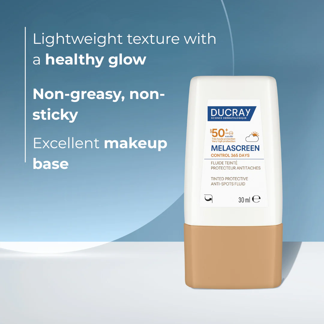 Ducray Melascreen Tinted Anti Spots Fluid Sunscreen SPF50+ 30ml I Reduces dark spots - Prevents dark spots - Prevents photoaging - Image 3