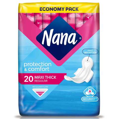 Economy Pack Maxi Thick Regular 20 Pads
