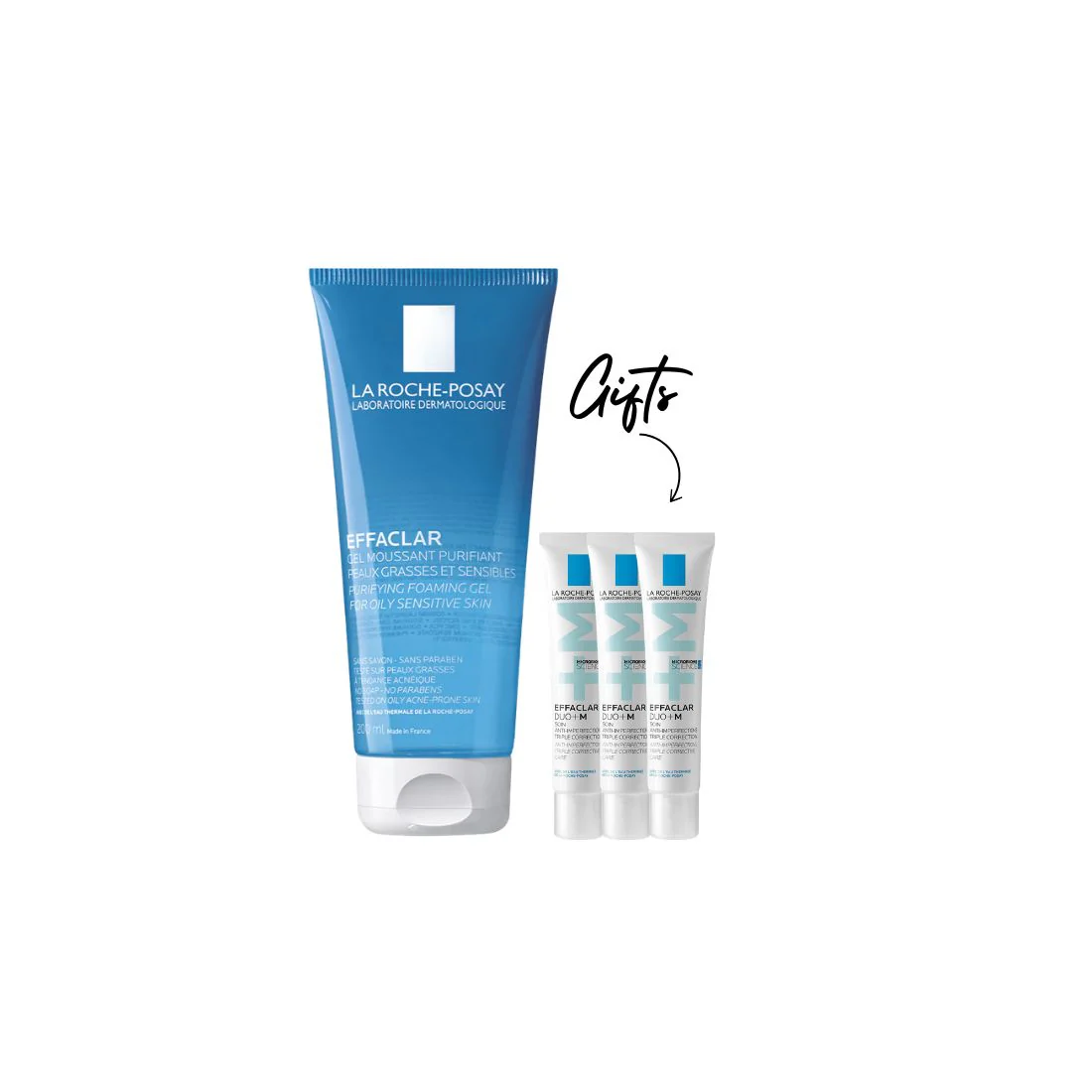 Effaclar Acne Foaming Cleansing Gel for Oily and Acne Prone Skin + Gifts