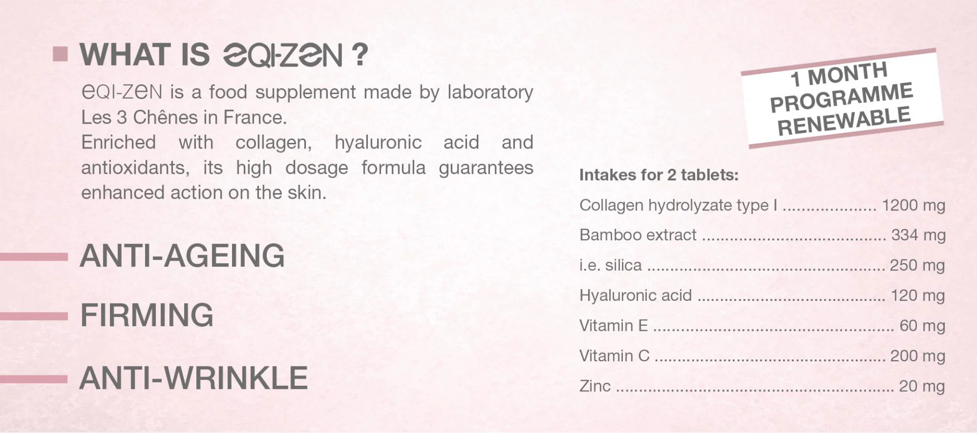 Eqi-Zen Collagen 1200mg 60 Cap - Image 2