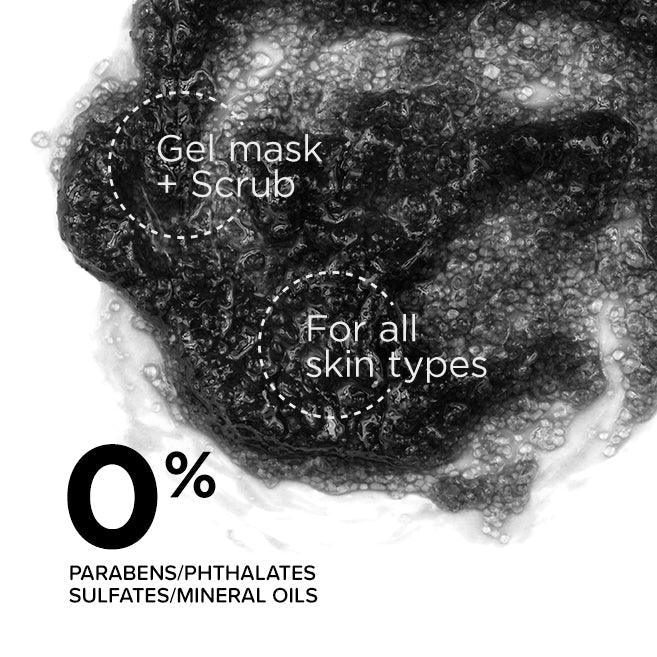 Exfoliating Charcoal & Black Sugar Gel Mask 175ml - Image 3