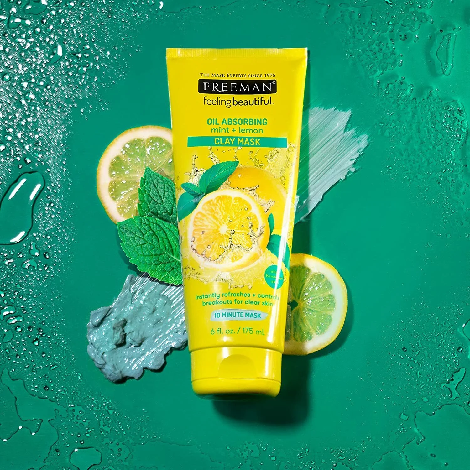 Facial Mask Mint Lemon Clay 175ml - Image 4