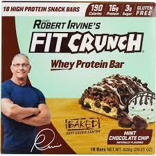 Fit Crunch Mint Chocolate Chip Snack Size Whey Protein Bar 46g - Image 2
