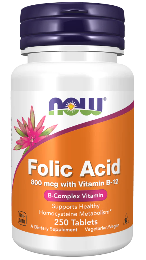 Folic Acid 800 mcg with Vitamin B-12 Tablets