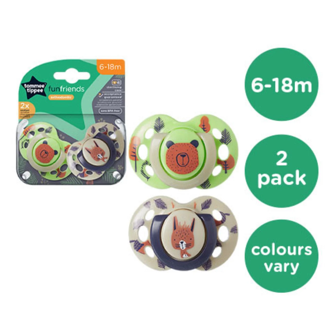 Fun Friends Soothers (6-18M) - Pack of 2 - Image 7
