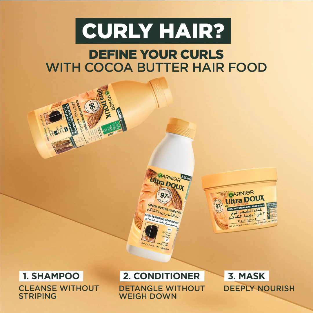 Garnier Ultra Doux Cocoa Butter Vegan Hair Shampoo for curly hair - Image 7