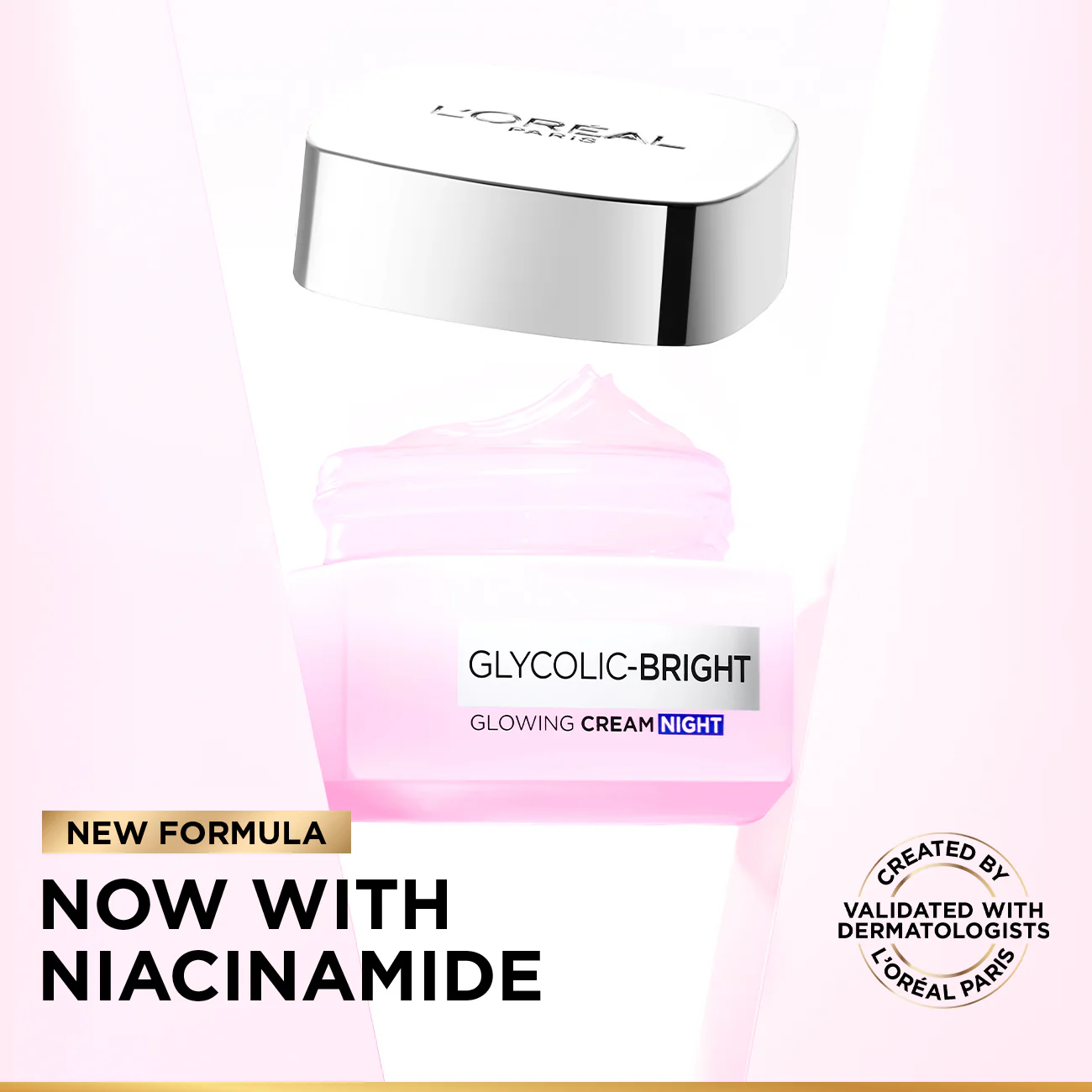 Glycolic-Bright Glowing Night Cream, for Dark Spots Reduction, Glow Boosting, and Skin Tone Evenness - Image 6